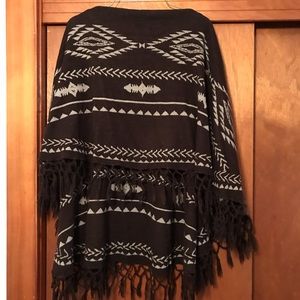Really fun western style poncho type cardigan